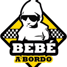 Pegatina bebé con gafas 2