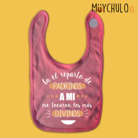 Babero los mejores padrinos para niña
