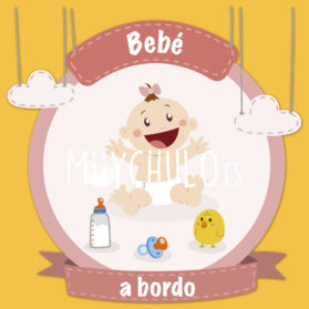 Pegatina Bebé a bordo Bebé divertido!