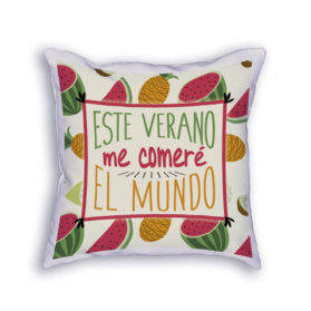 Cojín este verano me comeré el mundo