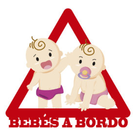 Pegatina Bebés a bordo!