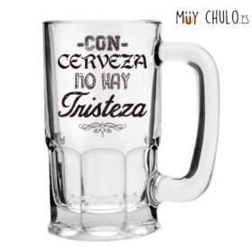 Jarra Con cerveza no hay tristeza