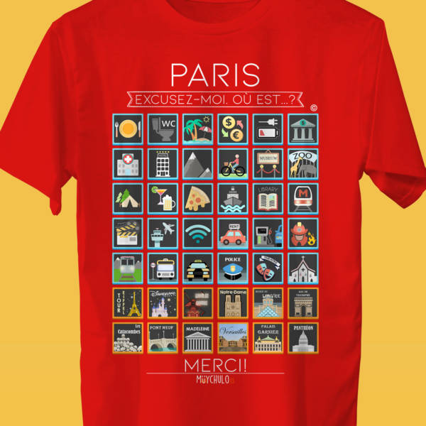 PARIS Camiseta Viajeros
