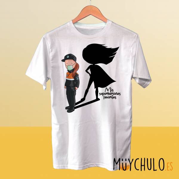 Camiseta PROTECCIÓN CIVIL Mis superheroinas favoritas