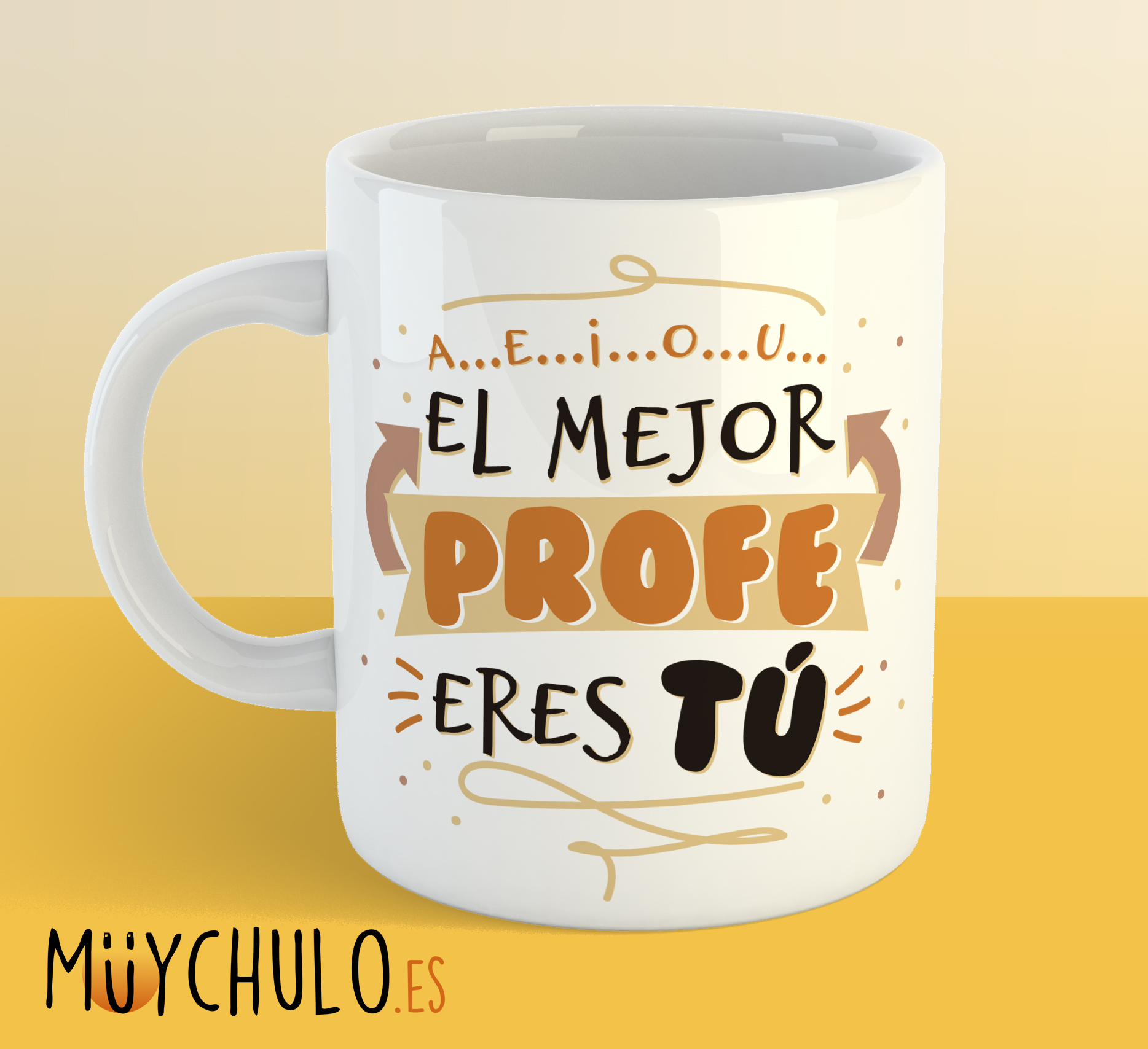 Taza El mejor profe eres Tú - Muychulo Regalos Originales PROFES