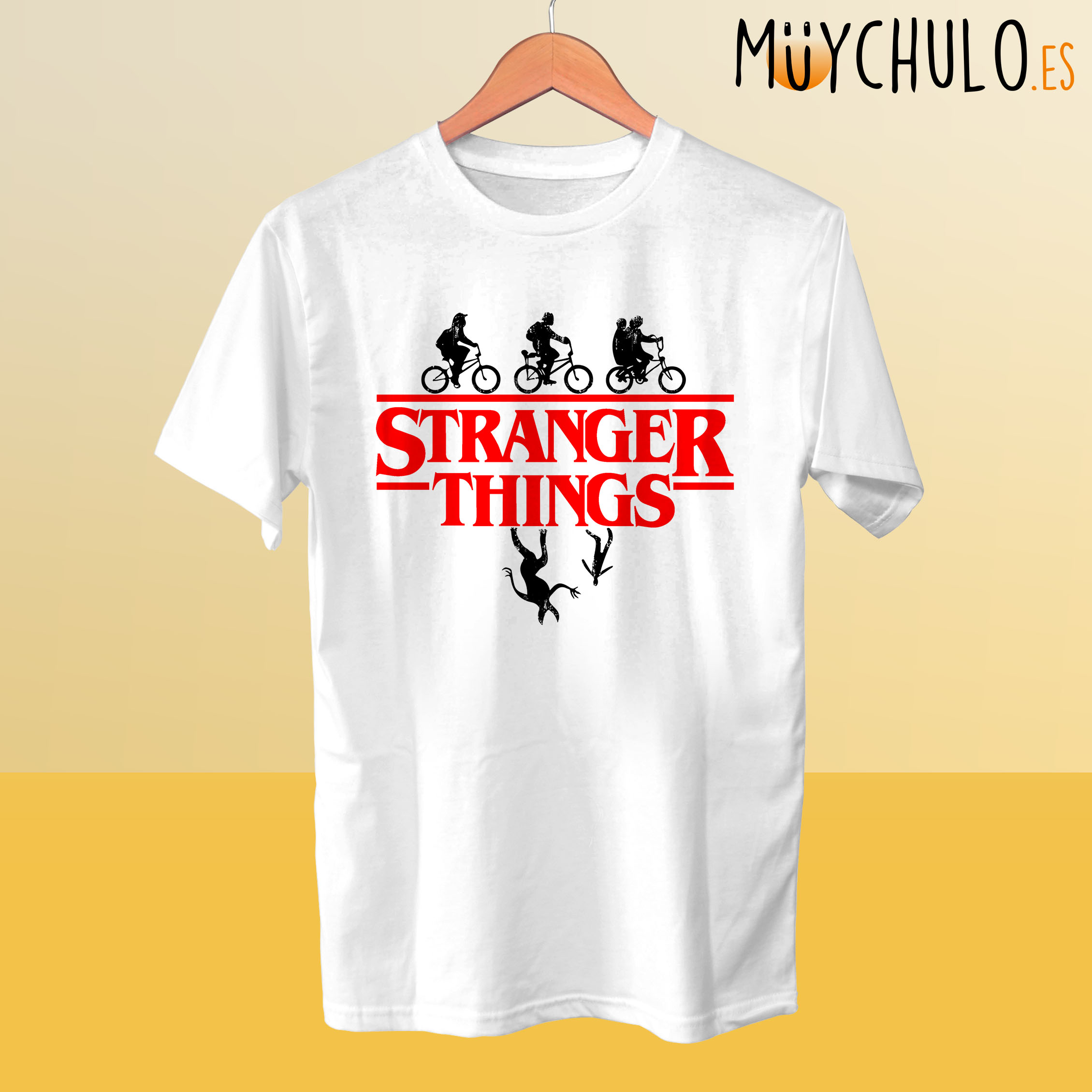 Estragos innovación Cinemática Camiseta STRANGER THINGS - Muychulo Regalos Originales FRIKI