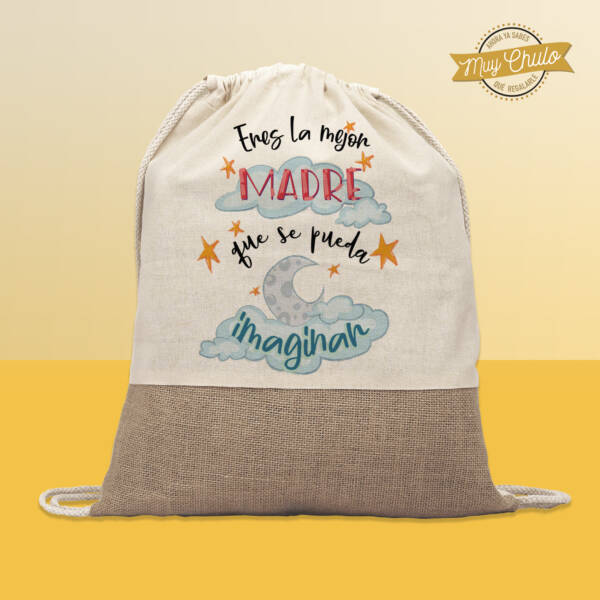 Mochila de cuerdas Orgánica Eres la mejor madre que se pueda imaginar