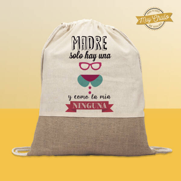 Mochila de cuerdas Orgánica Madre Solo hay una y como la mía ninguna